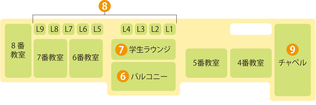 3Fのフロアマップ